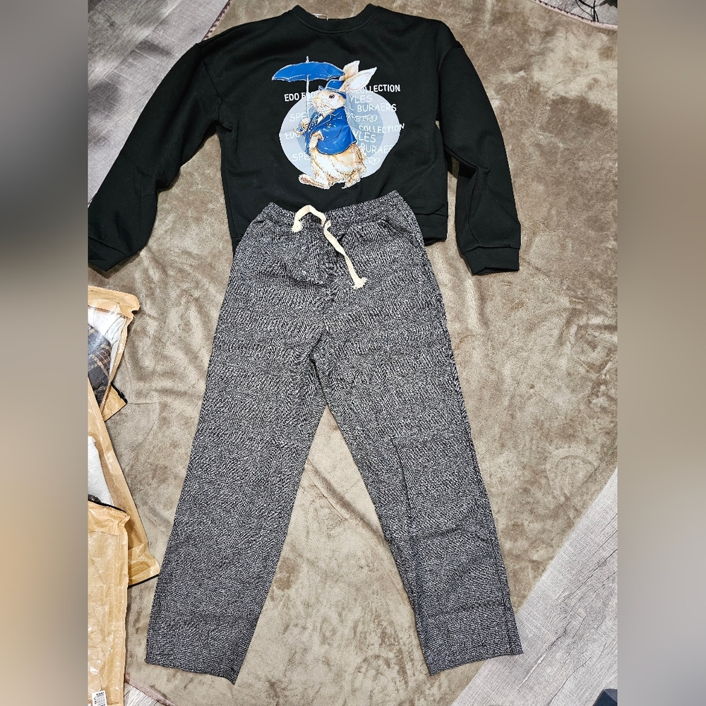 & Other Stories Black and Gray Joggers